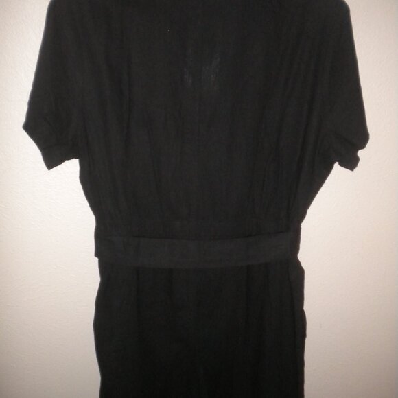 Matty M Women's Plus Size XXL Black Linen Blend Shorts Romper NWT - Picture 5 of 5